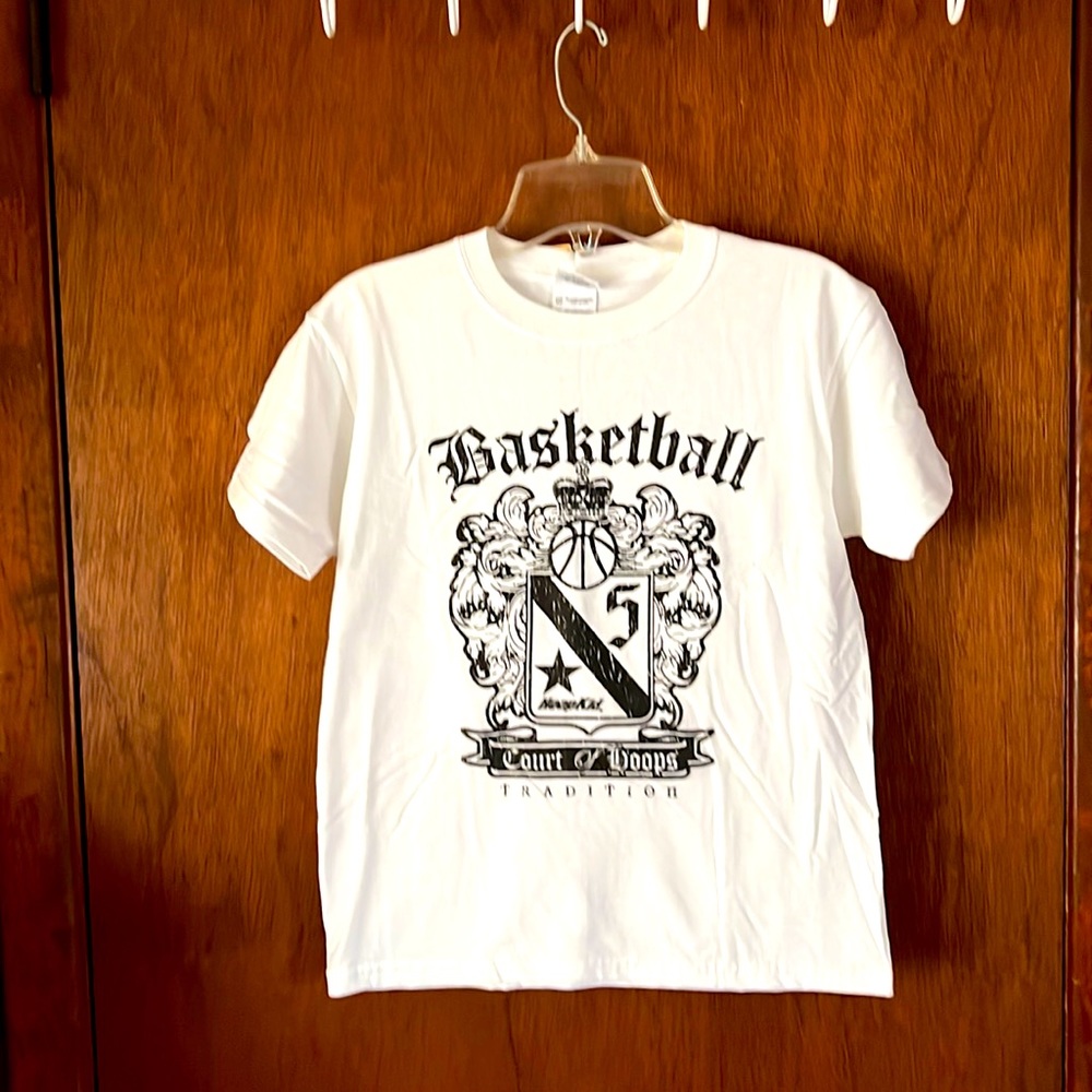 Hoop Kid S/S Youth Basketball Theme Tee